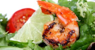 Garnelen mit Salat